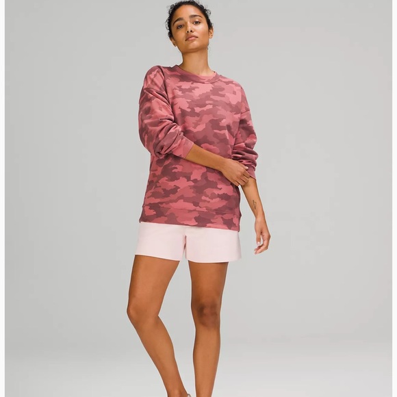 Lululemon Perfectly Oversized Crew Pink Camo- NWT - Picture 2 of 6